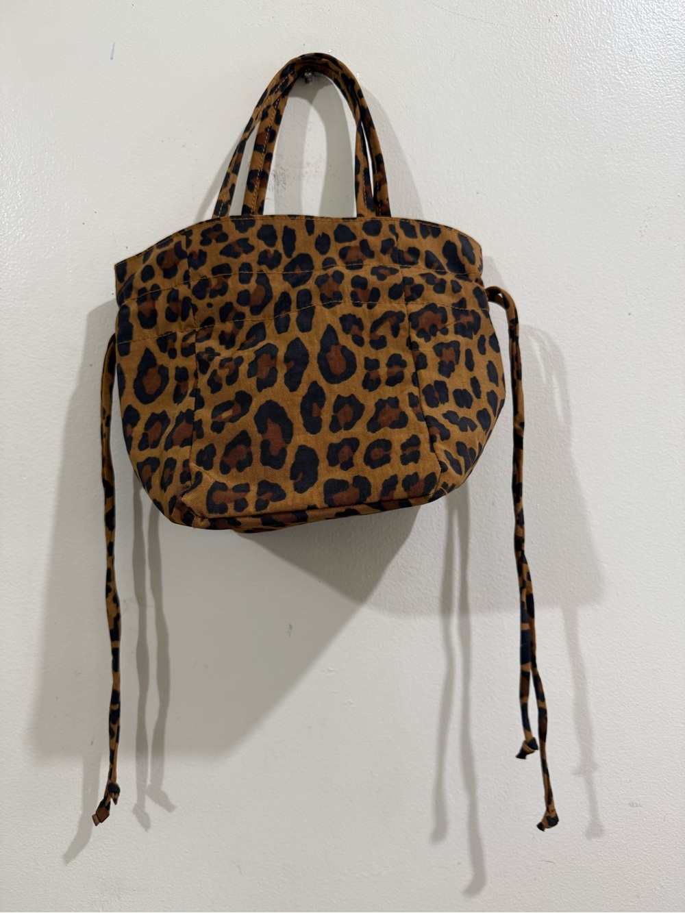 BAGGU Leopard-Print Tote in Brown and Black